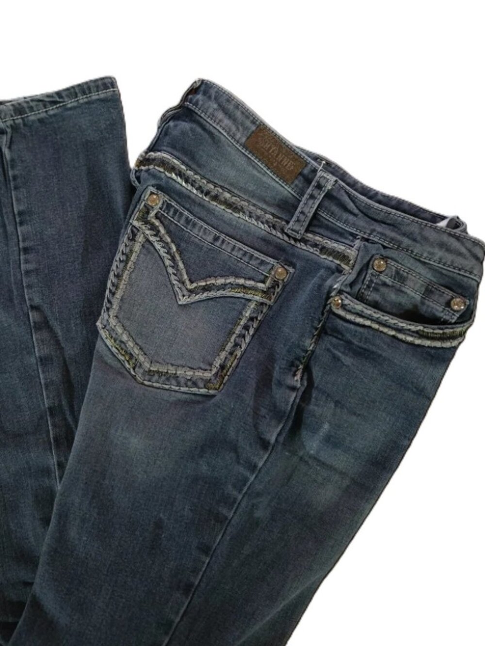 SHYANNE  low rise flare Rhinestone Jeans